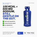 Apple Ginger Hydration, Energy & Electrolytes (600 mg of Sodium) Drink Mix 100 Kcal-Electroride